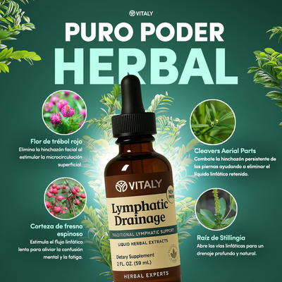 VITALY® Natural Lymphatic Drainage Drops – Honey Flavor