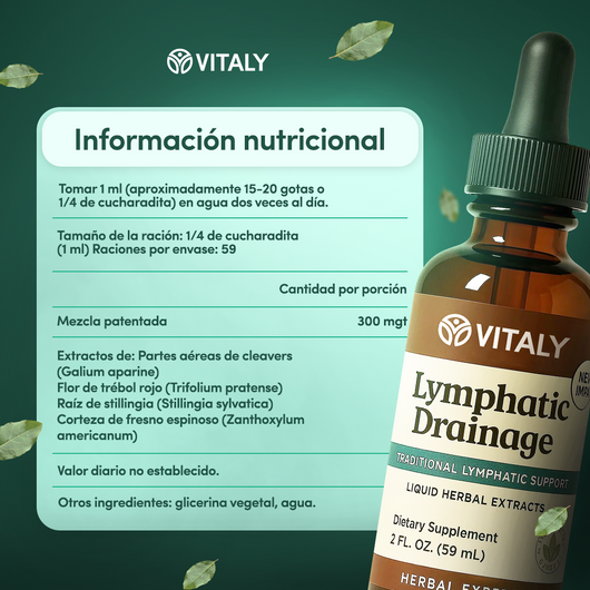 VITALY® Natural Lymphatic Drainage Drops – Honey Flavor